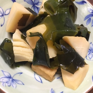 たけのことわかめの煮物